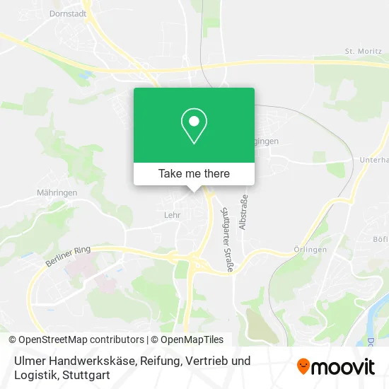 Карта Ulmer Handwerkskäse, Reifung, Vertrieb und Logistik