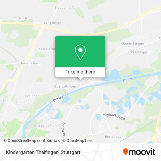 Карта Kindergarten Thalfingen