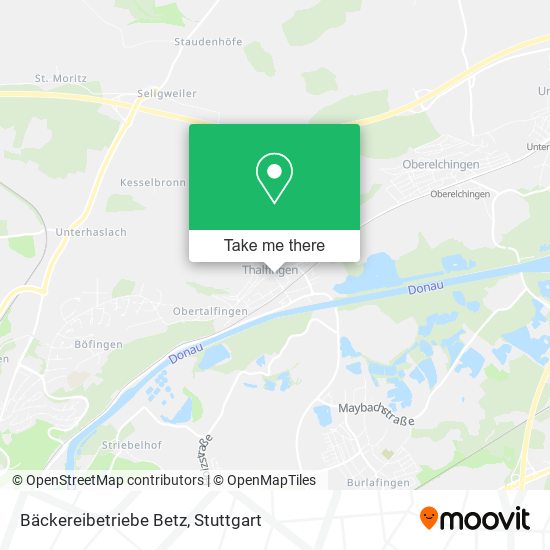 Карта Bäckereibetriebe Betz