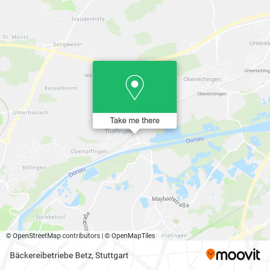 Bäckereibetriebe Betz map