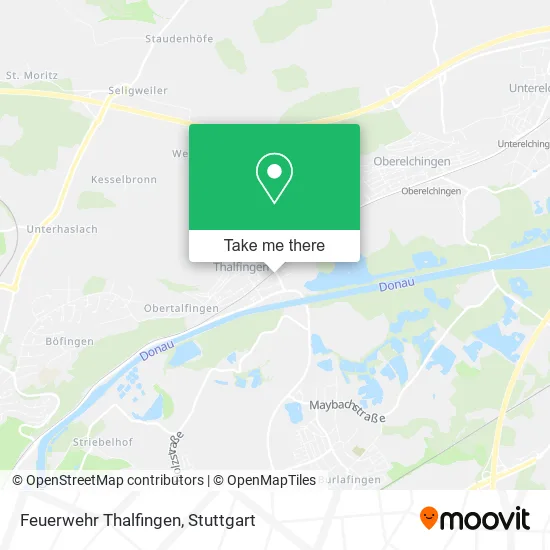 Карта Feuerwehr Thalfingen