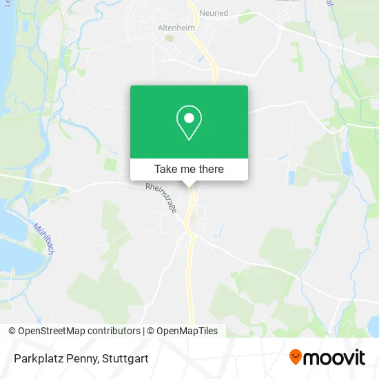 Карта Parkplatz Penny