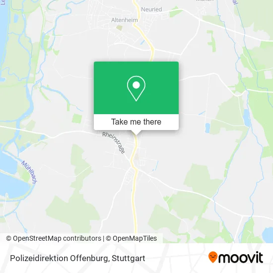 Карта Polizeidirektion Offenburg