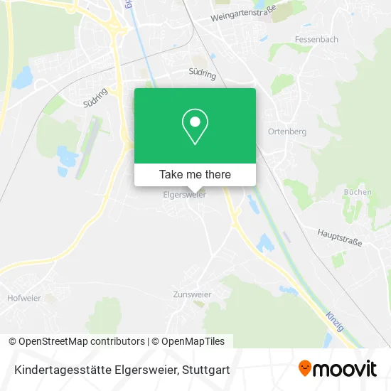 Карта Kindertagesstätte Elgersweier