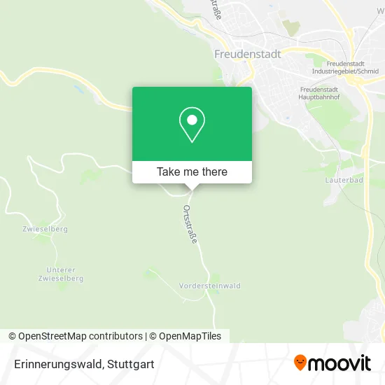 Карта Erinnerungswald