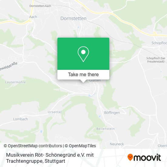 Musikverein Röt- Schönegründ e.V. mit Trachtengruppe map