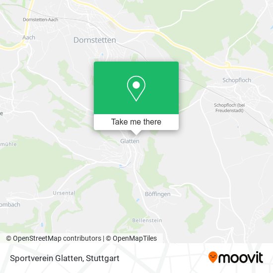 Sportverein Glatten map