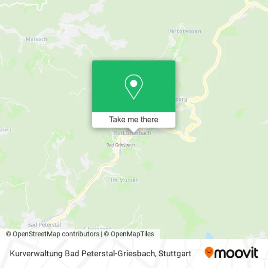 Карта Kurverwaltung Bad Peterstal-Griesbach