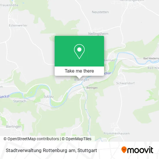 Карта Stadtverwaltung Rottenburg am