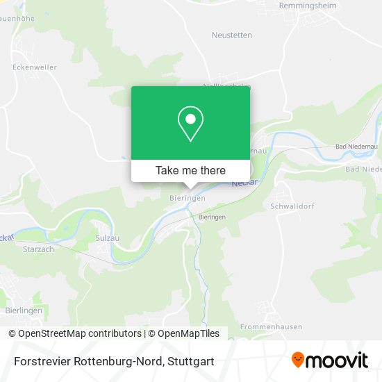 Forstrevier Rottenburg-Nord map