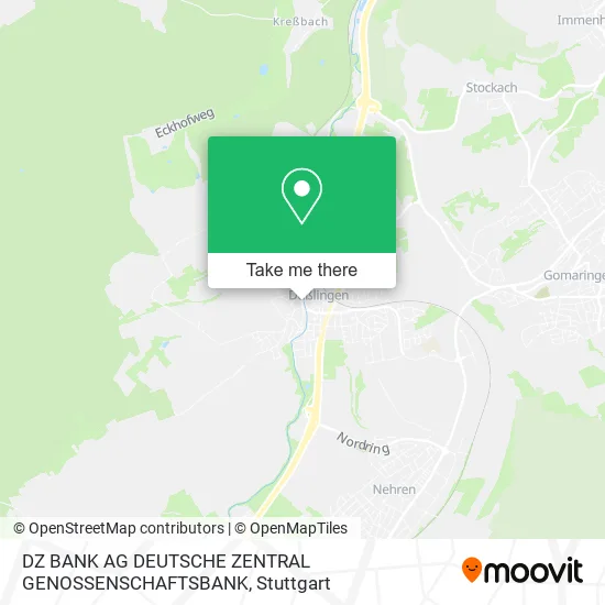 Карта DZ BANK AG DEUTSCHE ZENTRAL GENOSSENSCHAFTSBANK