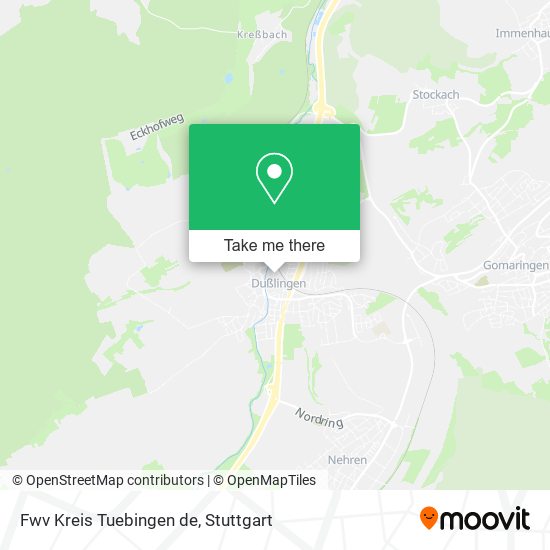 Карта Fwv Kreis Tuebingen de