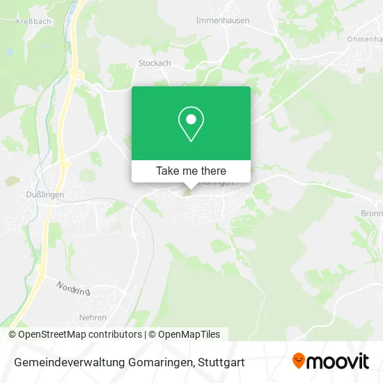 Карта Gemeindeverwaltung Gomaringen