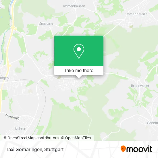 Карта Taxi Gomaringen