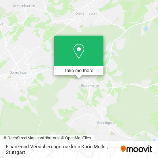 Карта Finanz-und Versicherungsmaklerin Karin Müller