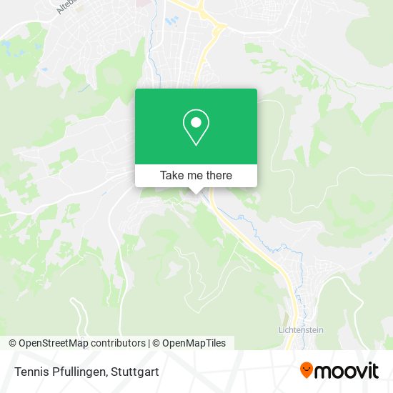 Tennis Pfullingen map