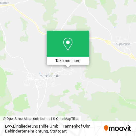 Lwv.Eingliederungshilfe GmbH Tannenhof Ulm Behinderteneinrichtung map