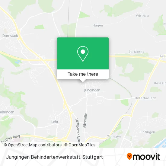 Карта Jungingen Behindertenwerkstatt