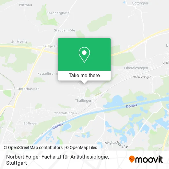 Карта Norbert Folger Facharzt für Anästhesiologie