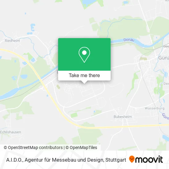 Карта A.I.D.O., Agentur für Messebau und Design