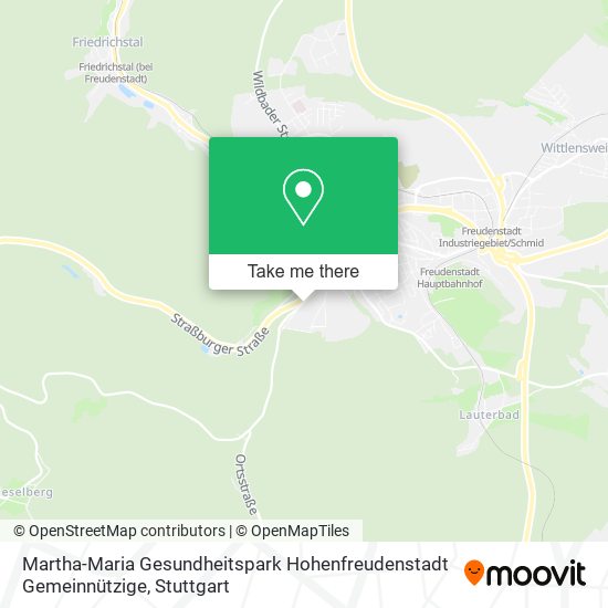 Martha-Maria Gesundheitspark Hohenfreudenstadt Gemeinnützige map