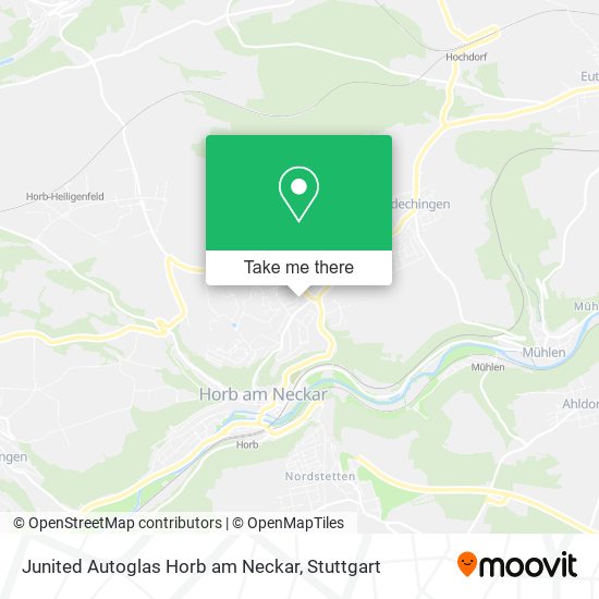 Карта Junited Autoglas Horb am Neckar