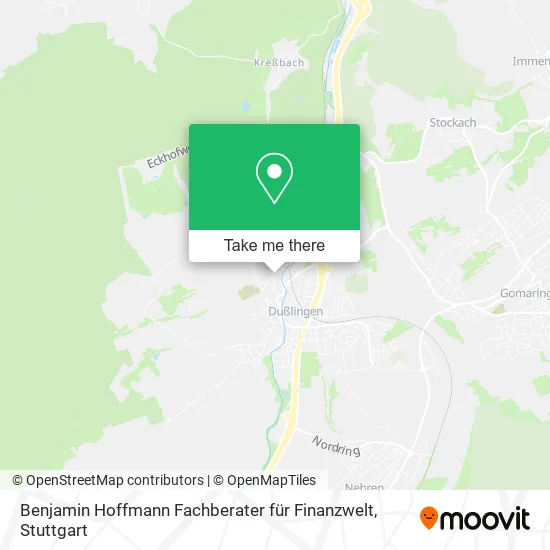 Карта Benjamin Hoffmann Fachberater für Finanzwelt