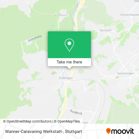 Карта Wanner-Caravaning Werkstatt-