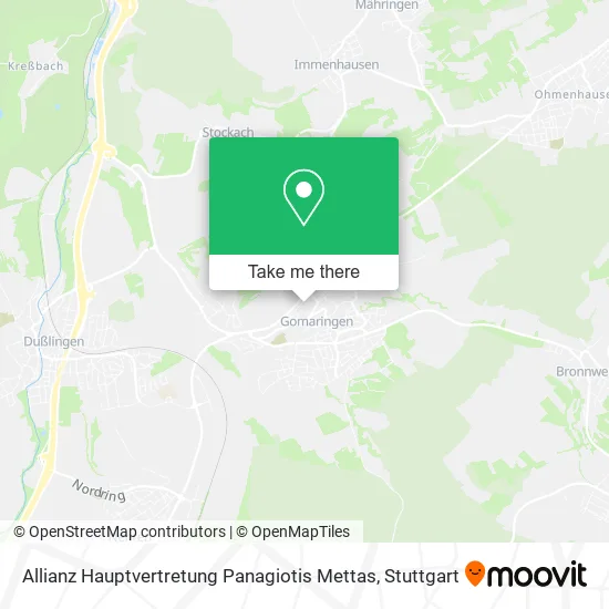 Карта Allianz Hauptvertretung Panagiotis Mettas