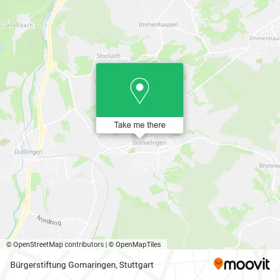 Карта Bürgerstiftung Gomaringen