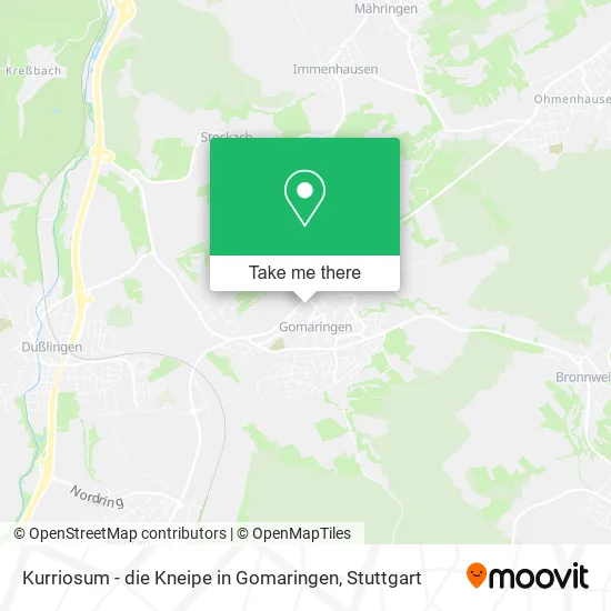 Карта Kurriosum - die Kneipe in Gomaringen