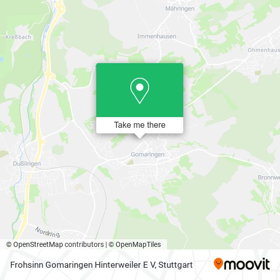 Frohsinn Gomaringen Hinterweiler E V map