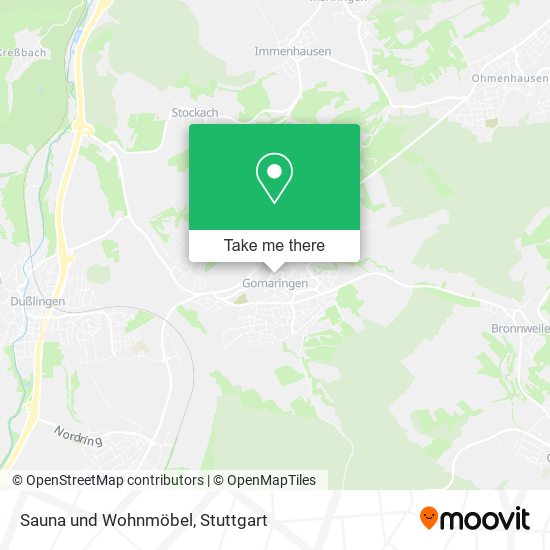 Карта Sauna und Wohnmöbel