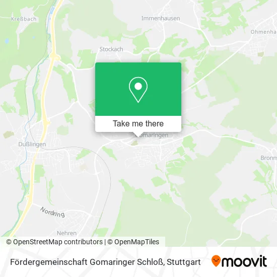 Карта Fördergemeinschaft Gomaringer Schloß