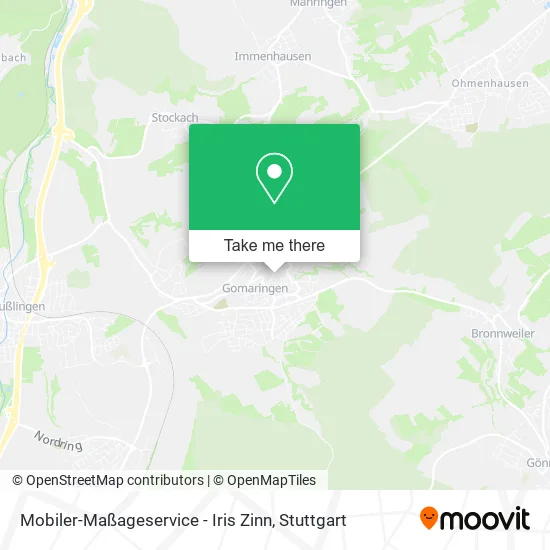 Карта Mobiler-Maßageservice - Iris Zinn