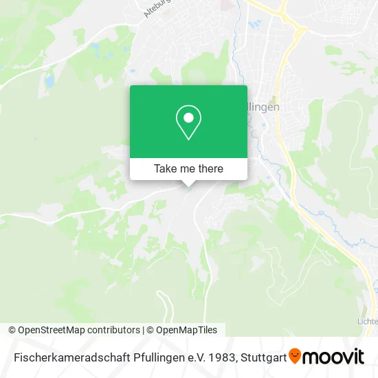 Карта Fischerkameradschaft Pfullingen e.V. 1983