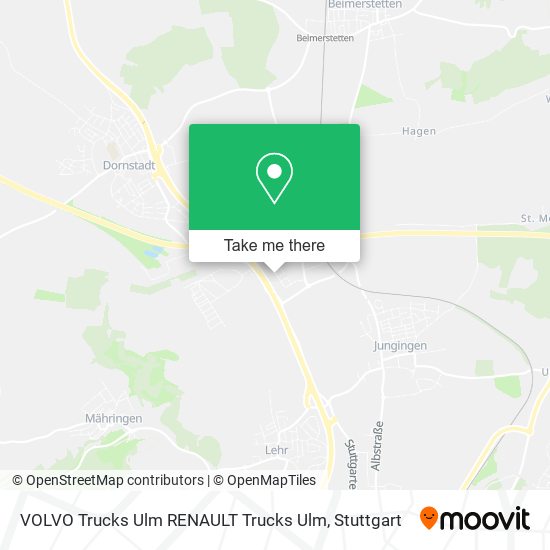 VOLVO Trucks Ulm RENAULT Trucks Ulm map