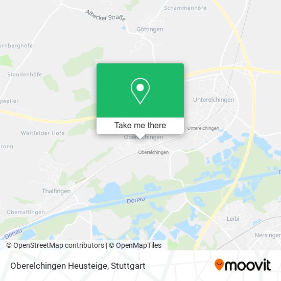 Карта Oberelchingen Heusteige