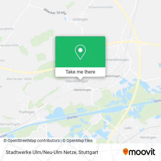 Карта Stadtwerke Ulm/Neu-Ulm Netze
