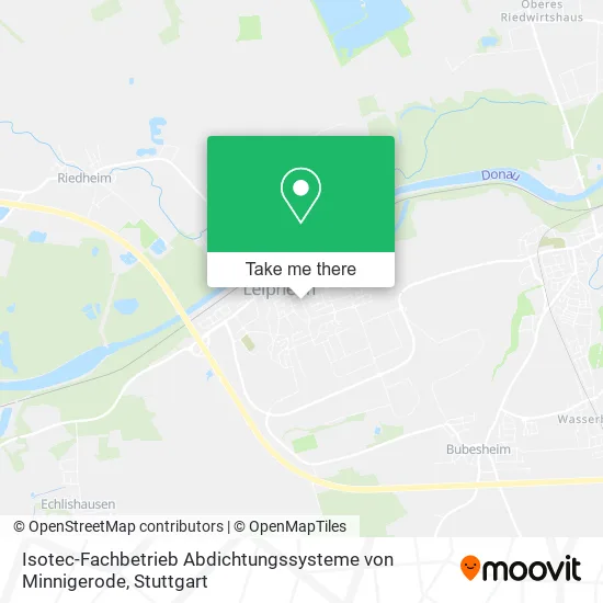 Карта Isotec-Fachbetrieb Abdichtungssysteme von Minnigerode