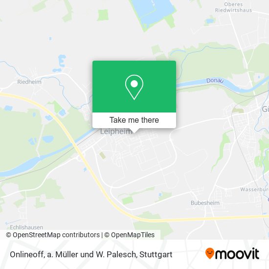 Onlineoff, a. Müller und W. Palesch map