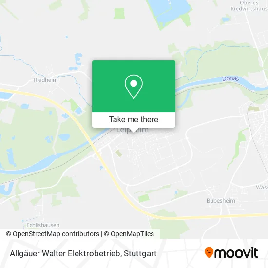 Карта Allgäuer Walter Elektrobetrieb