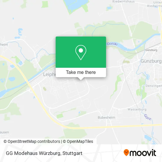 Карта GG Modehaus Würzburg
