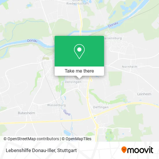 Карта Lebenshilfe Donau-Iller