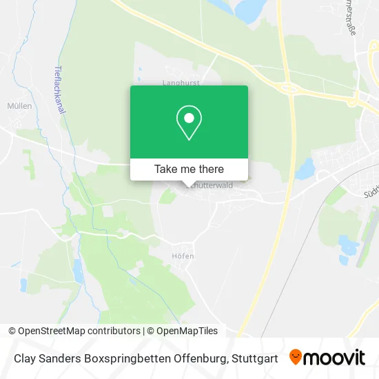 Карта Clay Sanders Boxspringbetten Offenburg