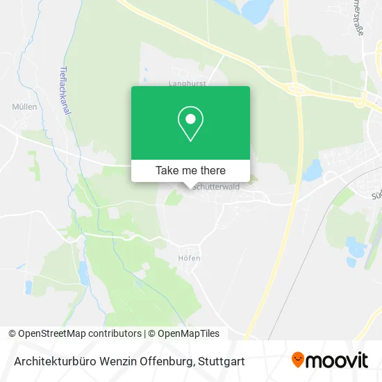 Карта Architekturbüro Wenzin Offenburg