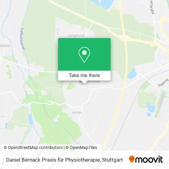Карта Daniel Bernack Praxis für Physiotherapie