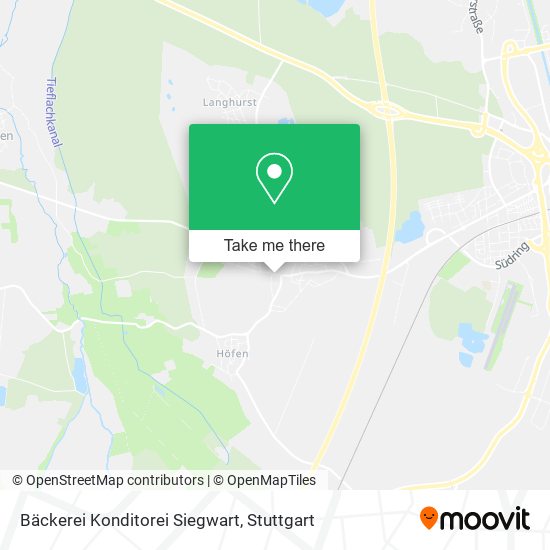 Bäckerei Konditorei Siegwart map