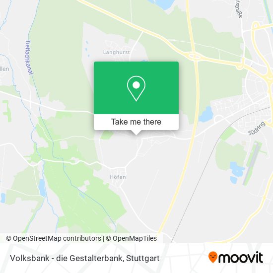 Volksbank - die Gestalterbank map