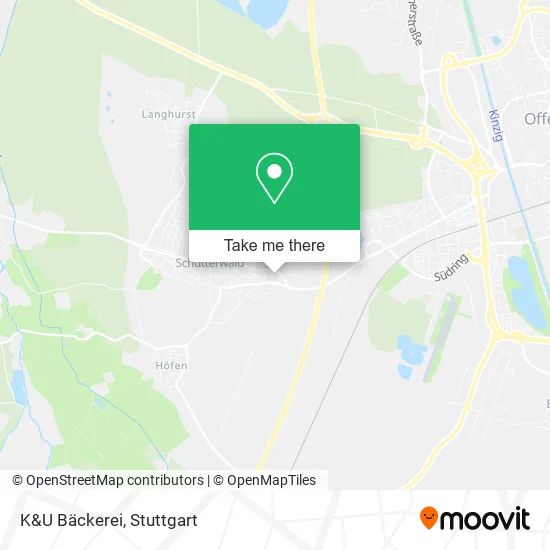 Карта K&U Bäckerei